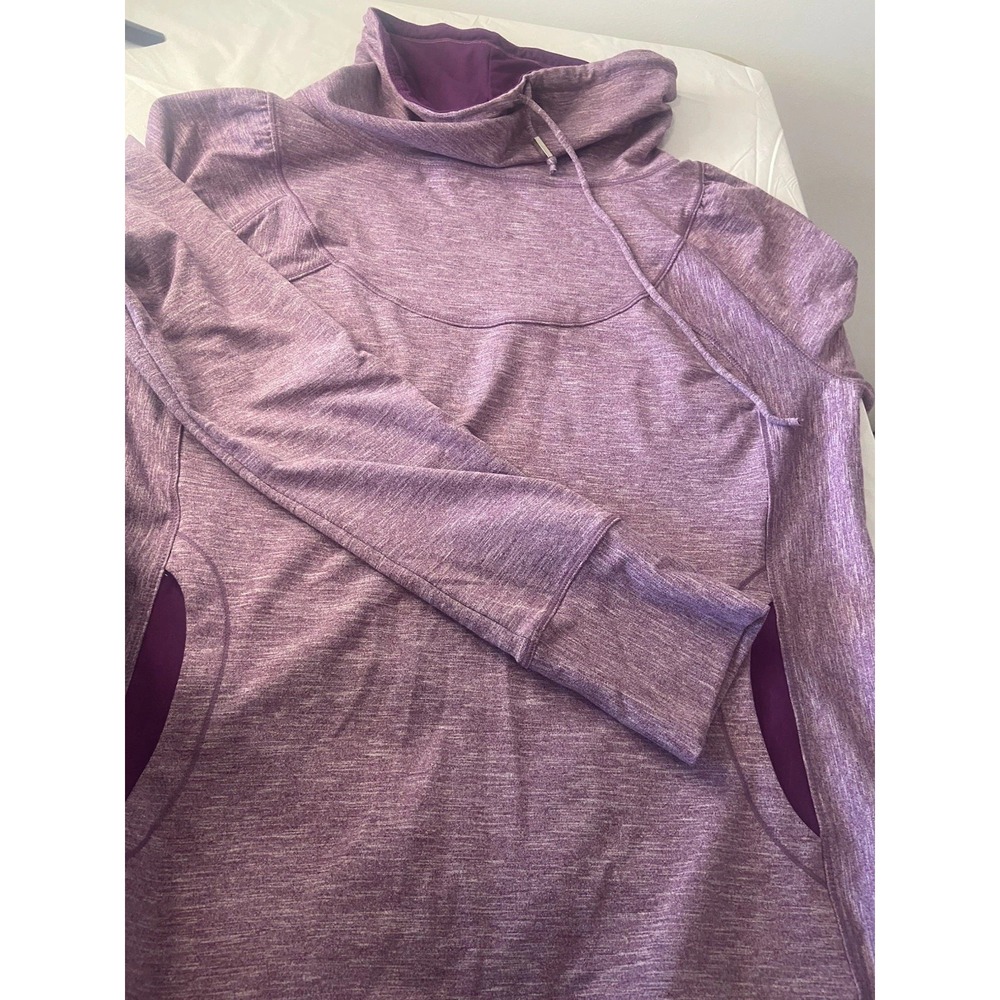Women's ParAna Purple Heathered Cowl Neck - Activewear Sweatshirt-Size XL